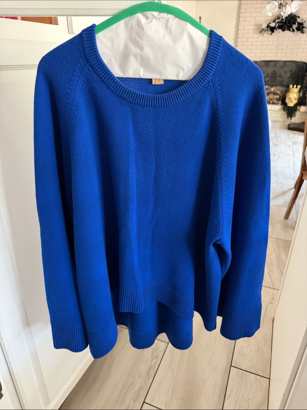 Michael Kors Royal Blue Scoop Neck Sweater